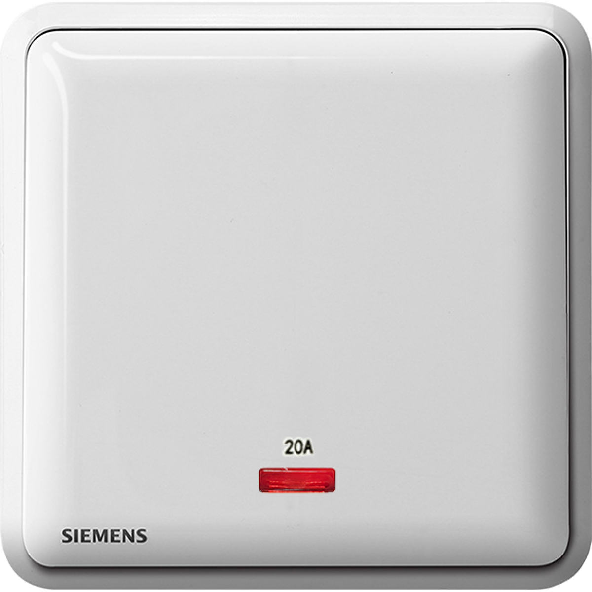 Siemens 西門子 5TA01613PC01 20A 單位雙極開關掣 帶霓虹燈指示器(白) 