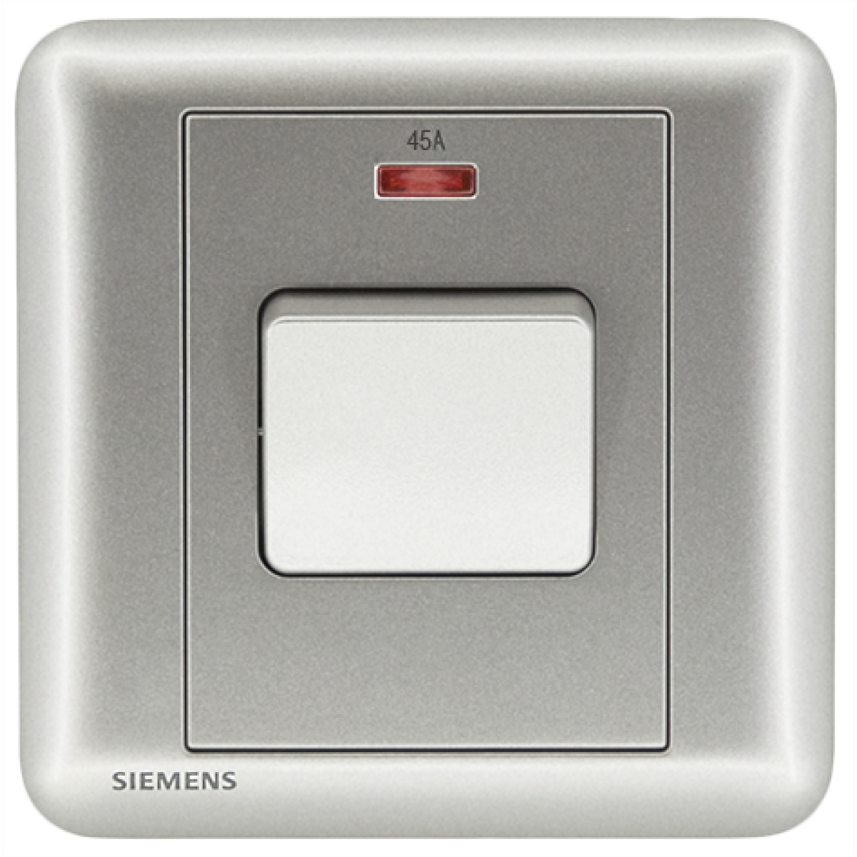 Siemens 西門子 5TA01633PC02 45A 單位雙極開關掣 帶霓虹燈指示器(銀)