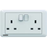 Siemens 西門子 5UB01223PC01 13A 雙位開關插座(白)