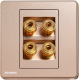 Siemens 西門子 5UH81823PC04 四接線音響插座 (金)