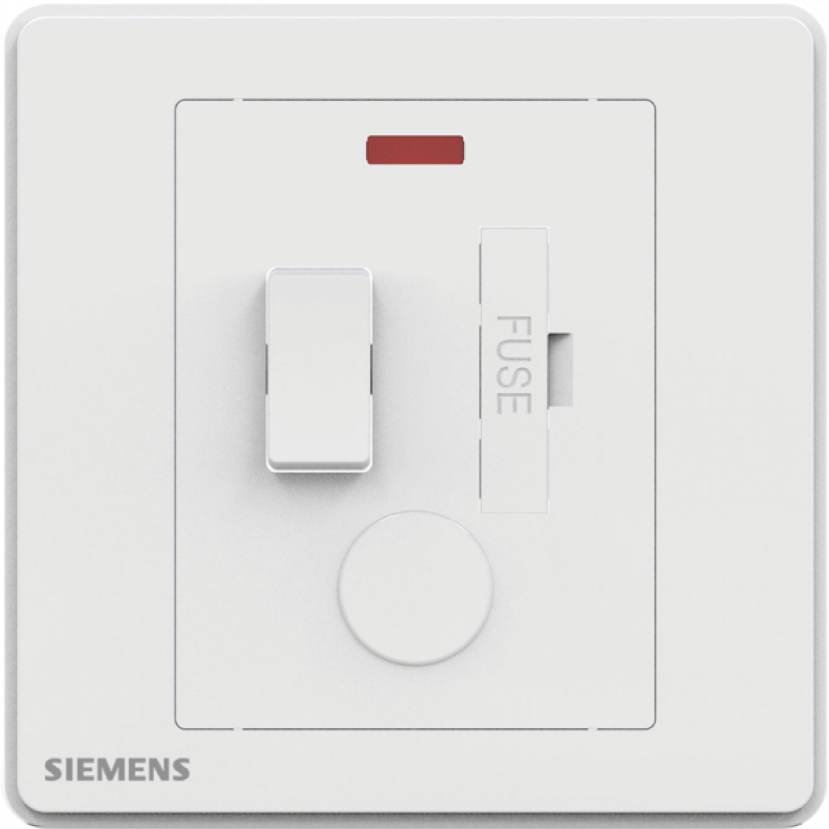 Siemens 西門子 5UB81523PC01 13A 雙極開關保險菲士接線蘇 (帶霓虹燈指示器) (白色)