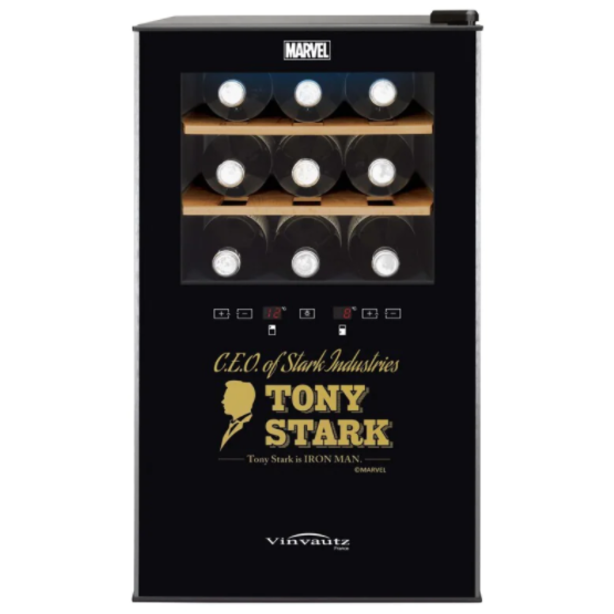 Vinvautz 法國名望 VZ18BDIM 18瓶 雙溫區紅酒櫃 (Marvel Tony Stark 特別限定版)