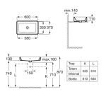 Roca A3270Y2000 The Gap 檯上盆