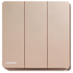 Siemens 西門子 5TA81323PC04 16AX 三位單控開關掣 (玫瑰金色)