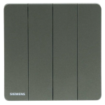 Siemens 西門子 5TA81423PC05 16AX 四位單控開關掣 (銀灰色)