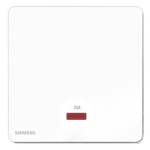 Siemens 西門子 5TA81613PC01 20A 單位雙極開關 (帶霓虹燈指示器) (白色)