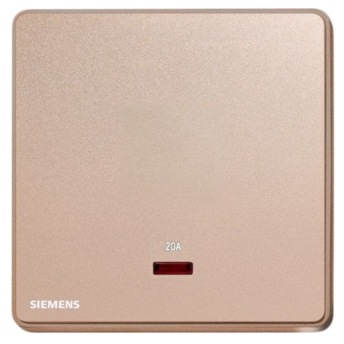 Siemens 西門子 5TA81613PC04 20A 單位雙極開關 (帶霓虹燈指示器) (玫瑰金色)