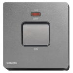 Siemens 西門子 5TA81623PC05 32A 單位雙極開關 (帶霓虹燈指示器) (銀灰色)