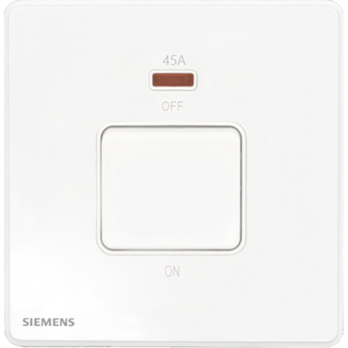 Siemens 西門子 5TA81633PC01 45A單位雙極開關 (帶霓虹燈指示器) (白色)