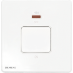 Siemens 西門子 5TA81633PC01 45A單位雙極開關 (帶霓虹燈指示器) (白色)