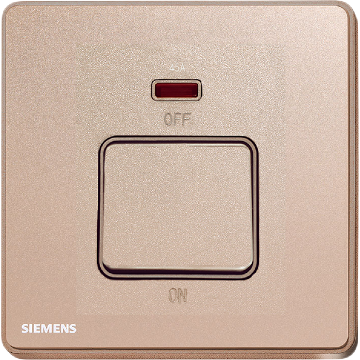 Siemens 西門子 5TA81633PC04 45A單位雙極開關 (帶霓虹燈指示器) (玫瑰色)