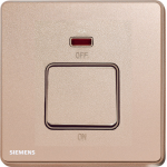 Siemens 西門子 5TA81633PC04 45A單位雙極開關 (帶霓虹燈指示器) (玫瑰色)