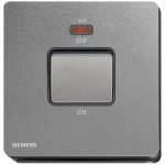 Siemens 西門子 5TA81633PC05 45A單位雙極開關 (帶霓虹燈指示器) (銀灰色)