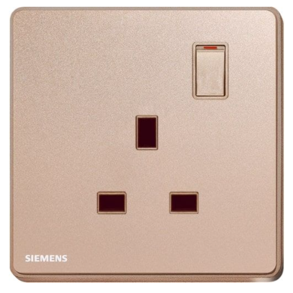 Siemens 西門子 5UB81123PC04 13A 單位開關插座 (玫瑰金色)