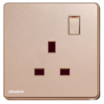 Siemens 西門子 5UB81123PC04 13A 單位開關插座 (玫瑰金色)
