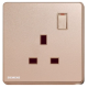 Siemens 西門子 5UB81123PC04 13A 單位開關插座 (玫瑰金色)