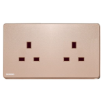 Siemens 西門子 5UB81213PC04 13A 雙位插座 (玫瑰金色)