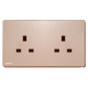 Siemens 西門子 5UB81213PC04 13A 雙位插座 (玫瑰金色)