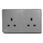 Siemens 西門子 5UB81213PC05 13A 雙位插座 (銀灰色)