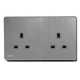 Siemens 西門子 5UB81213PC05 13A 雙位插座 (銀灰色)