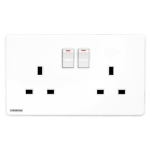 Siemens 西門子 5UB81223PC01 13A 雙位開關插座 (白色)