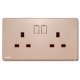 Siemens 西門子 5UB81223PC04 13A 雙位開關插座 (玫瑰金色)