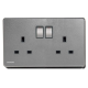 Siemens 西門子 5UB81223PC05 13A 雙位開關插座 (銀灰色)
