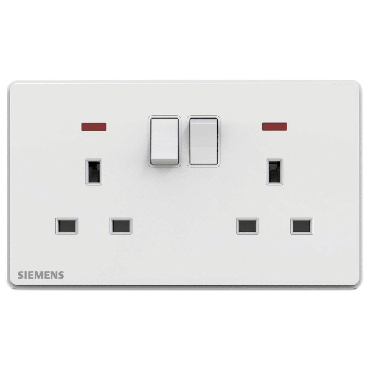 Siemens 西門子 5UB81233PC01 13A 雙位開關插座 (帶霓虹燈指示器) (白色)