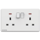 Siemens 西門子 5UB81233PC01 13A 雙位開關插座 (帶霓虹燈指示器) (白色)