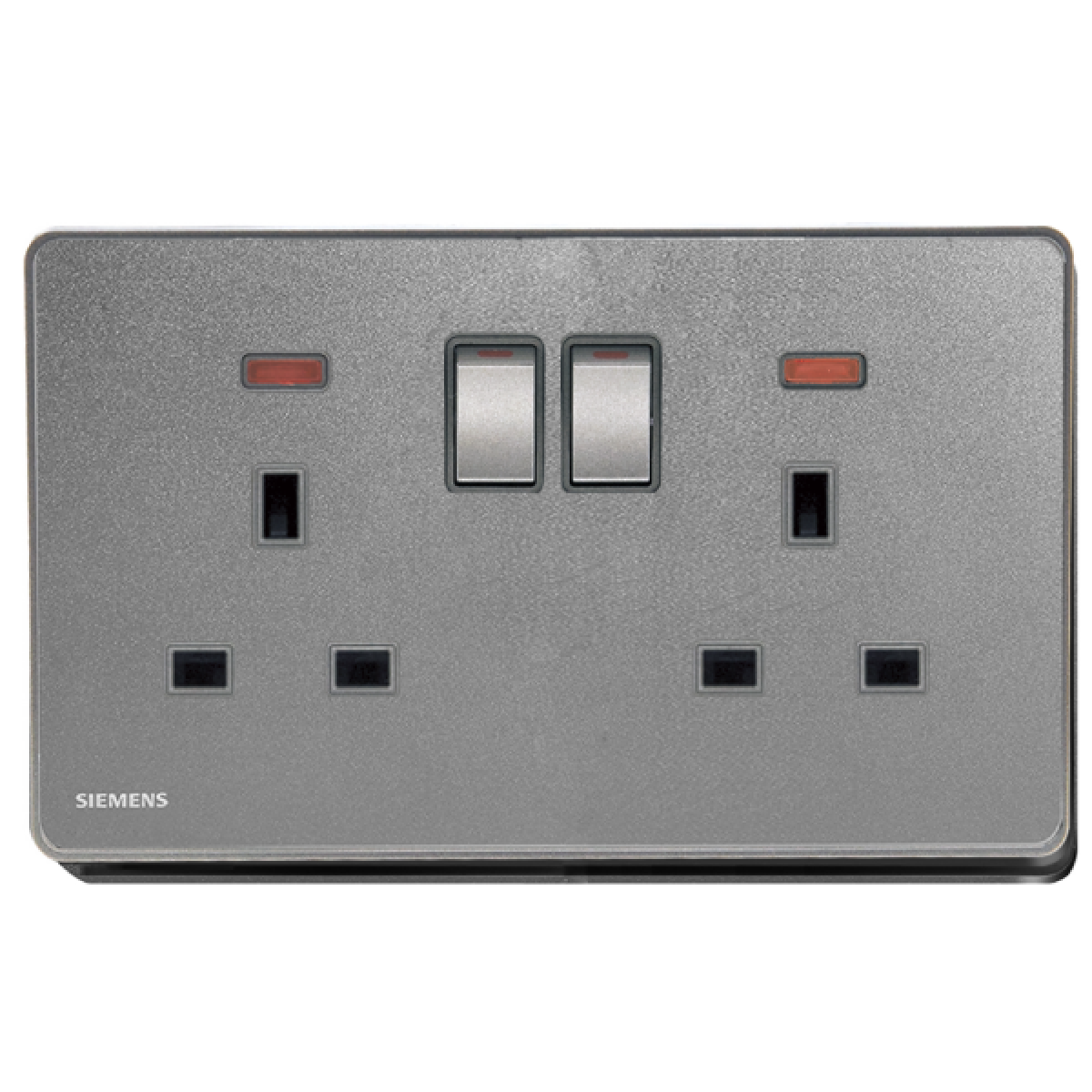 Siemens 西門子 5UB81233PC05 13A 雙位開關插座 (帶霓虹燈指示器) (銀灰色)