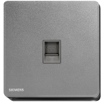 Siemens 西門子 5UH81613PC05 單位電話插座 RJ11 (銀灰色)