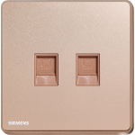 Siemens 西門子 5UH81763PC04 雙位 cat6 電腦插座 (玫瑰金色)