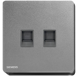 Siemens 西門子 5UH81763PC05 雙位 cat6 電腦插座 (銀灰色)