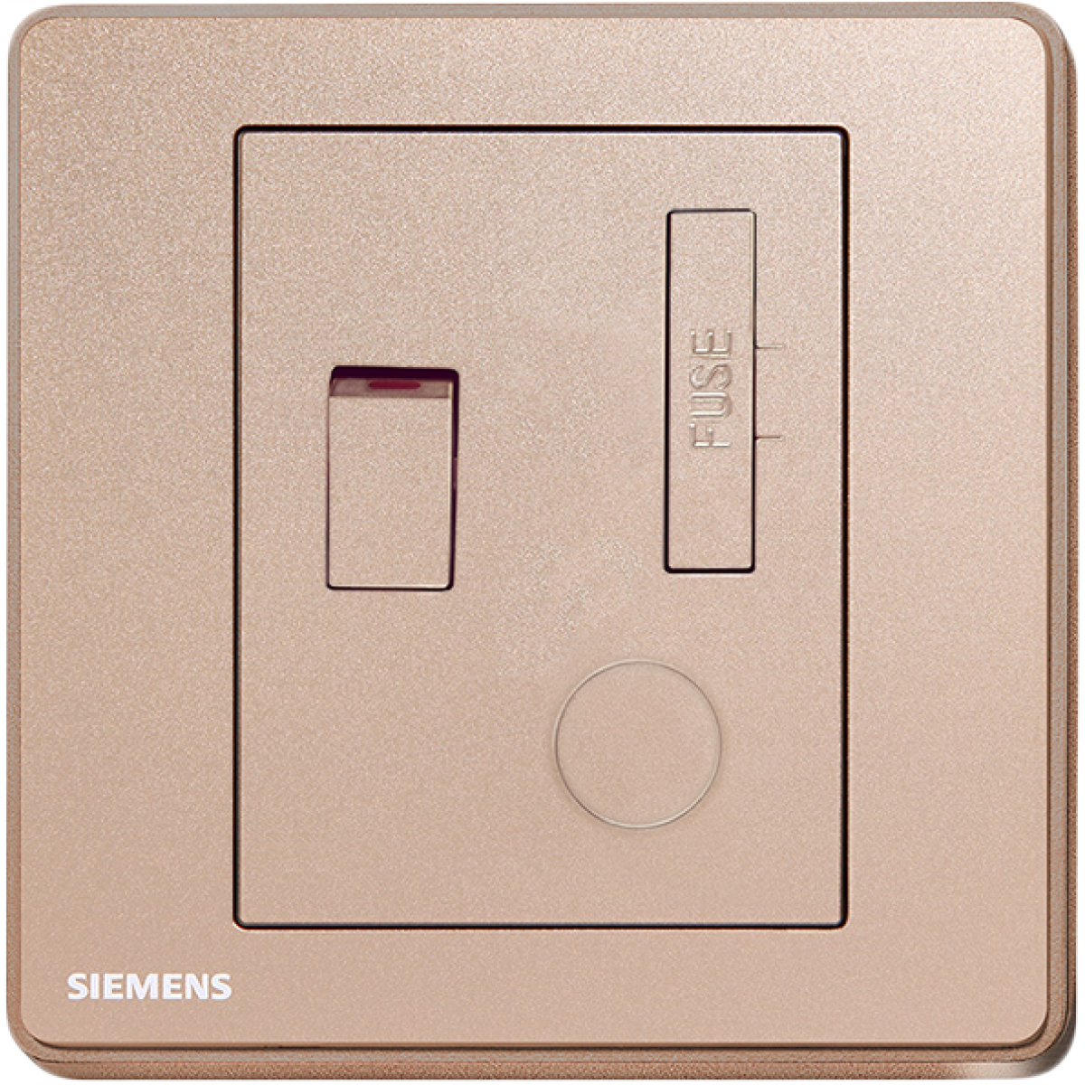 Siemens 西門子 5UB81543PC04 13A 雙極開關保險菲士接線蘇 (玫瑰金色)