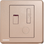 Siemens 西門子 5UB81543PC04 13A 雙極開關保險菲士接線蘇 (玫瑰金色)