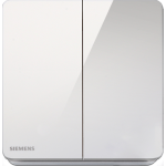 Siemens 西門子 5TA81223PC01 16AX 雙位單控開關掣 (白色)