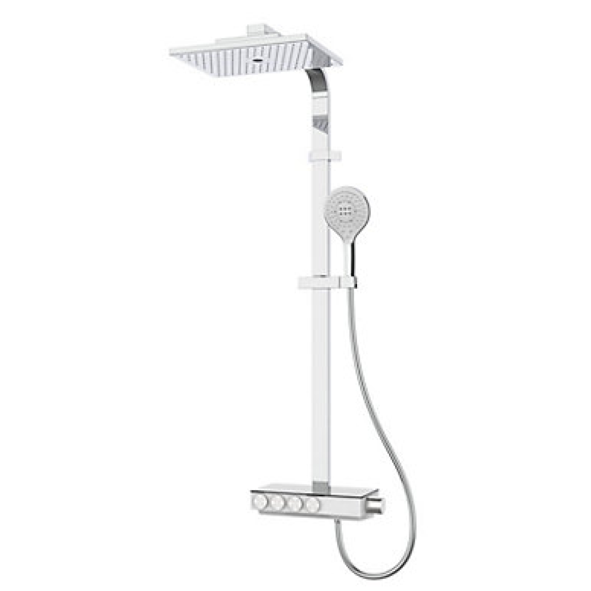 Kohler K-23860T-9-CP Urbanity+™ 恆溫三出水淋浴柱 (含MF手持花灑) (拋光鍍鉻)