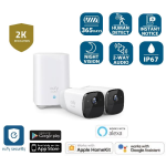 Eufy T88513D1 2K無線高清攝影套裝 (2部攝影機 + 1部HomeBase基站)