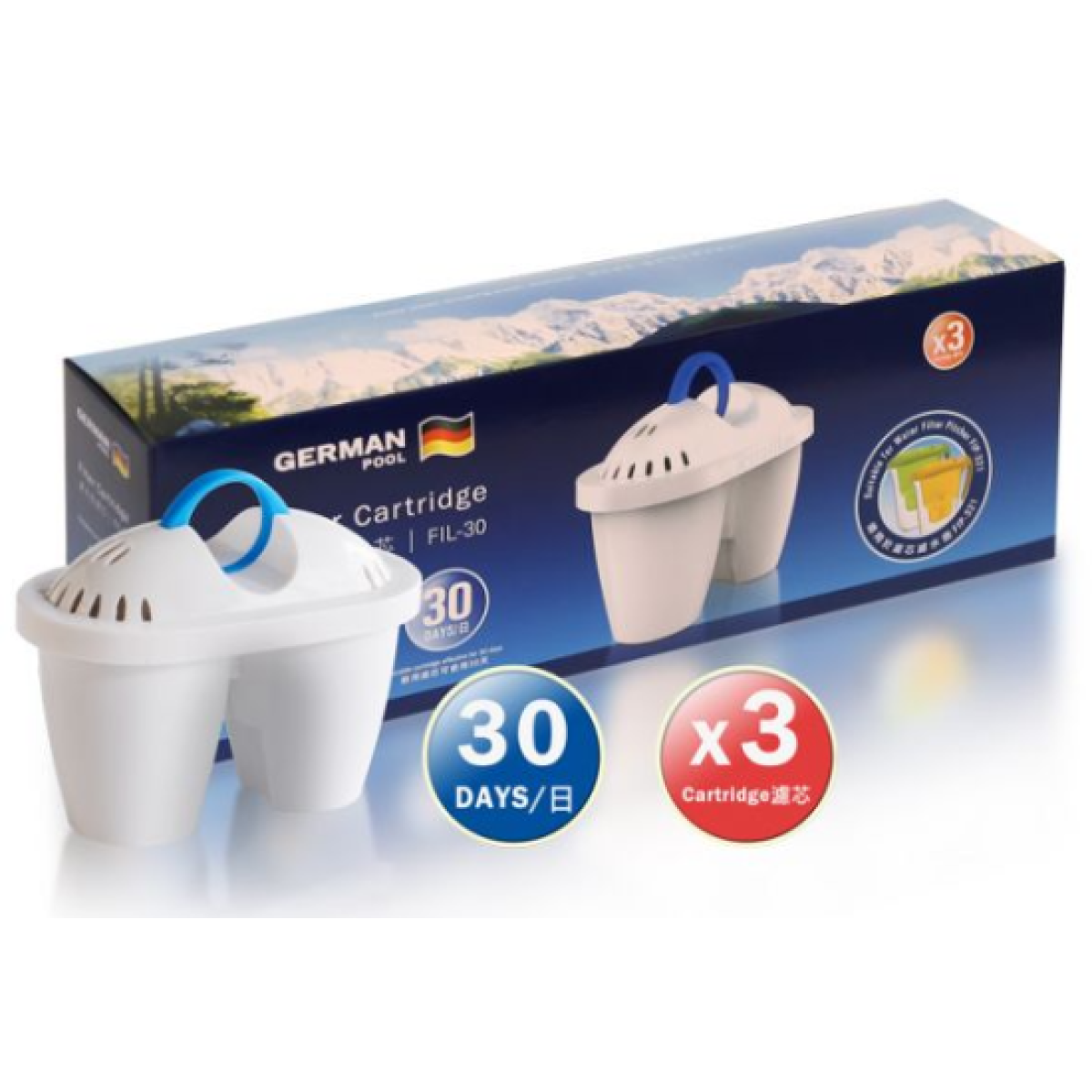 German Pool 德國寶 FIL-30 濾水芯 (濾水壺適用)