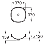 Roca A32750R000 Inspira SOFT 半嵌入式面盆