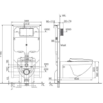 Inax GC-23PVN 壁掛式馬桶 (不包含風琴喉)