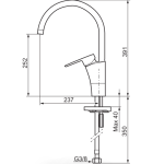 Mora 242101 CERA 冷熱水廚盆龍頭