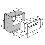 Baumatic BCS496WGL 45厘米 56公升 白之戀人系列 嵌入式蒸焗爐 (全港首創 雙風扇設計) 可上下獨自調溫度