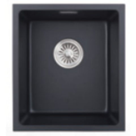 Kitco NET-400-BK 石英鋅盆 (黑色) (395 x 445mm)