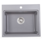 Kitco XW580-PL 石英鋅盆 (珍珠灰色) (560 x 480mm)