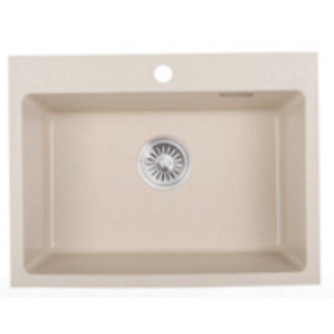 Kitco XW6045-BK 石英鋅盆 (黑色) (600 x 450mm)