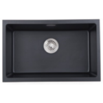 Kitco FQ-680-BK 石英鋅盆 (黑色) (680 x 441mm)