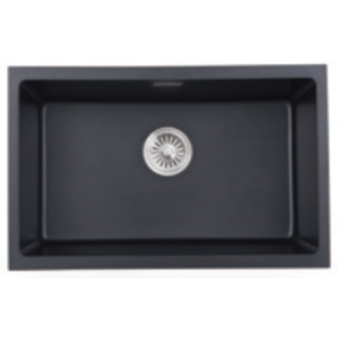 Kitco FQ-680-BK 石英鋅盆 (黑色) (680 x 441mm)