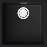 Elleci ZEN102 花崗岩廚房台上台下兩用石盆 (黑色)