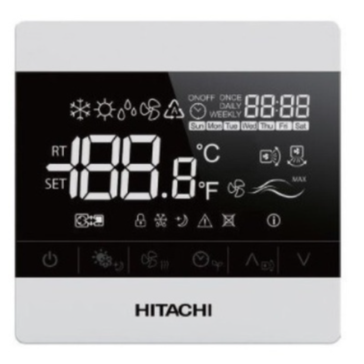 Hitachi 日立 HCWA21NEWH 有線遙控 (液晶觸控屏幕)